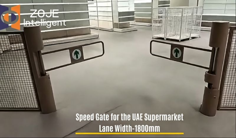 ZOJE Speed ​​Gate zapewnia płynny ruch pieszy w supermarkecie ZEA