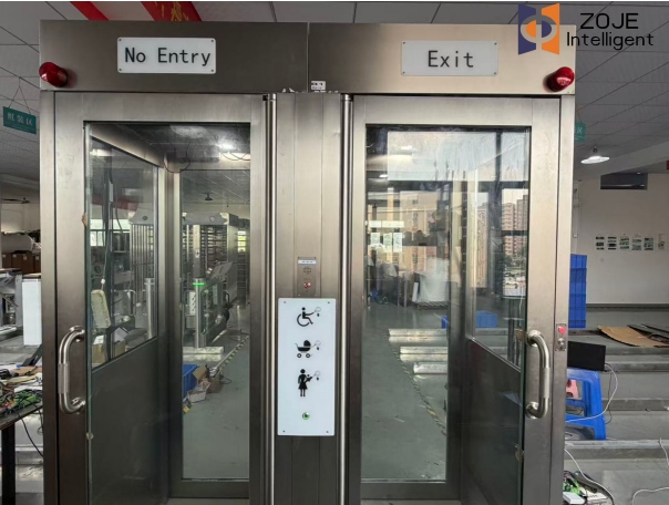 AB glass full height turnstile